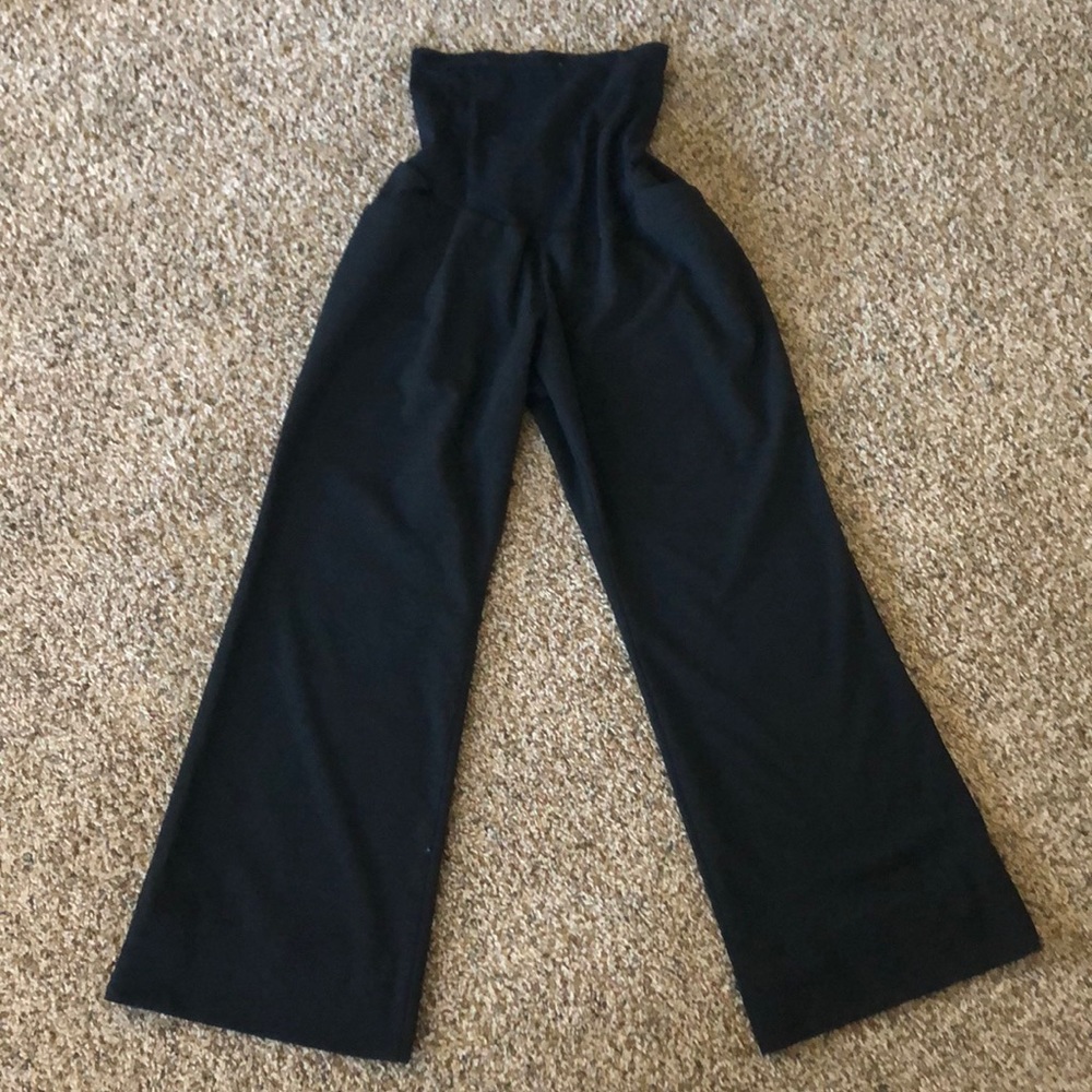 Black maternity slacks. Motherhood. XL